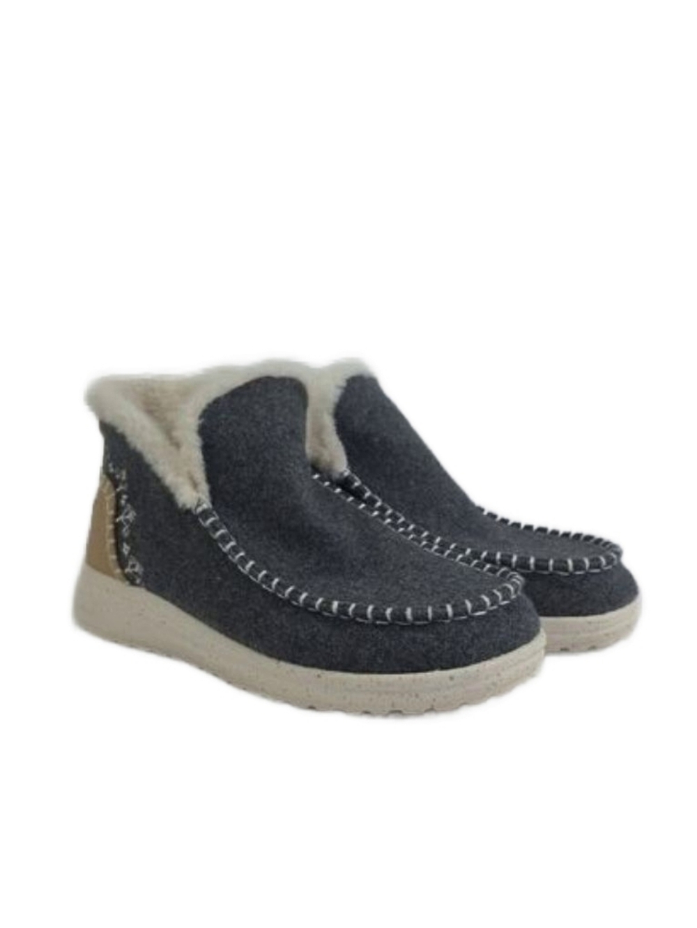 Hey Dude Denny Wool Faux Shearling Women's Boots Size 8